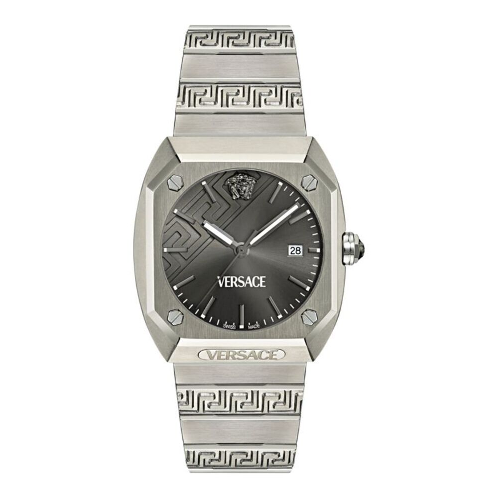 Versace Antares Titanium Watch Silver Mens